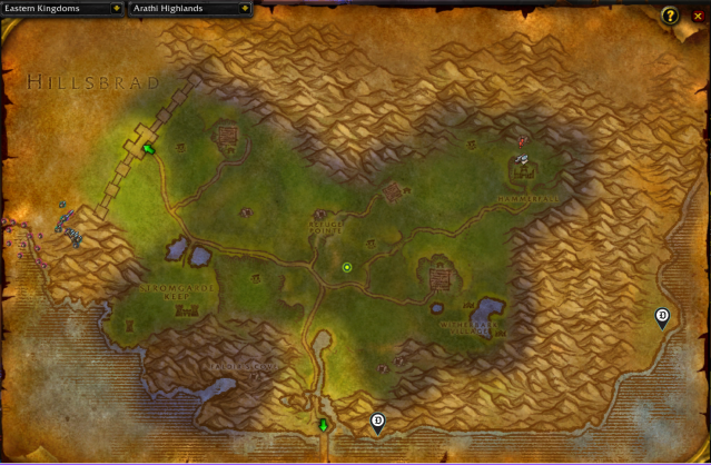 Location of important areas when doing Eclipse rune questline.