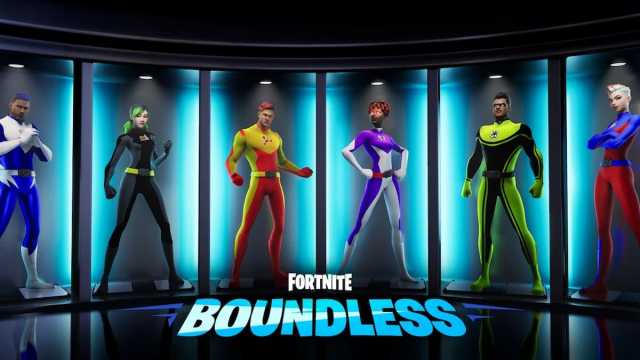 Picture showing sweaty superhero skins in Fortnite.