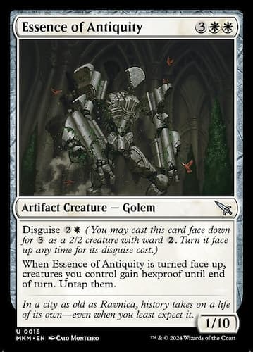 Artifact Golem in Ravnica outside of large structure