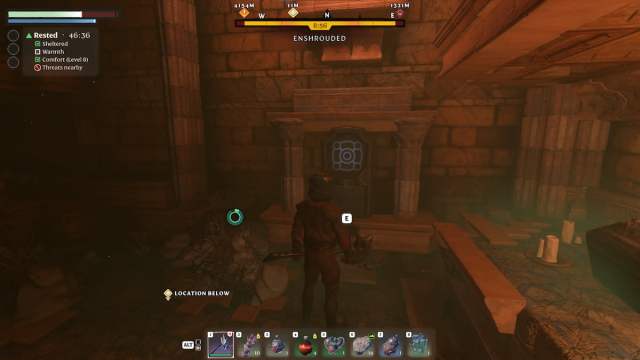 First button location in Haunted Sun Temple in Enshrouded