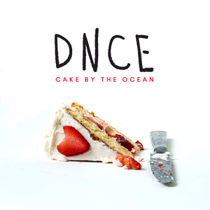 An image of the Cake by The Ocean cover art from Fortnite Festival. This cover art features a strawberry cake against a white background. 