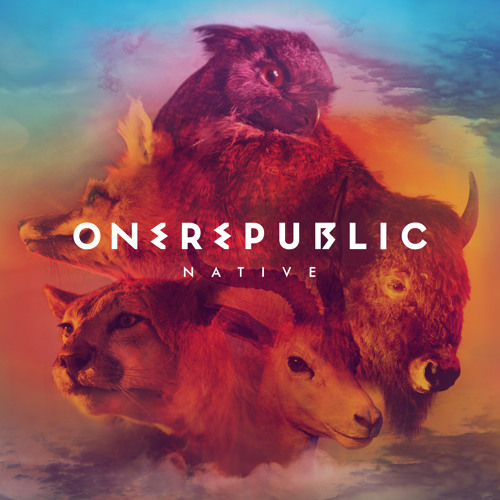 An image of the Counting Stars cover art from Fortnite Festival, which features different animals in red and orange colors. 