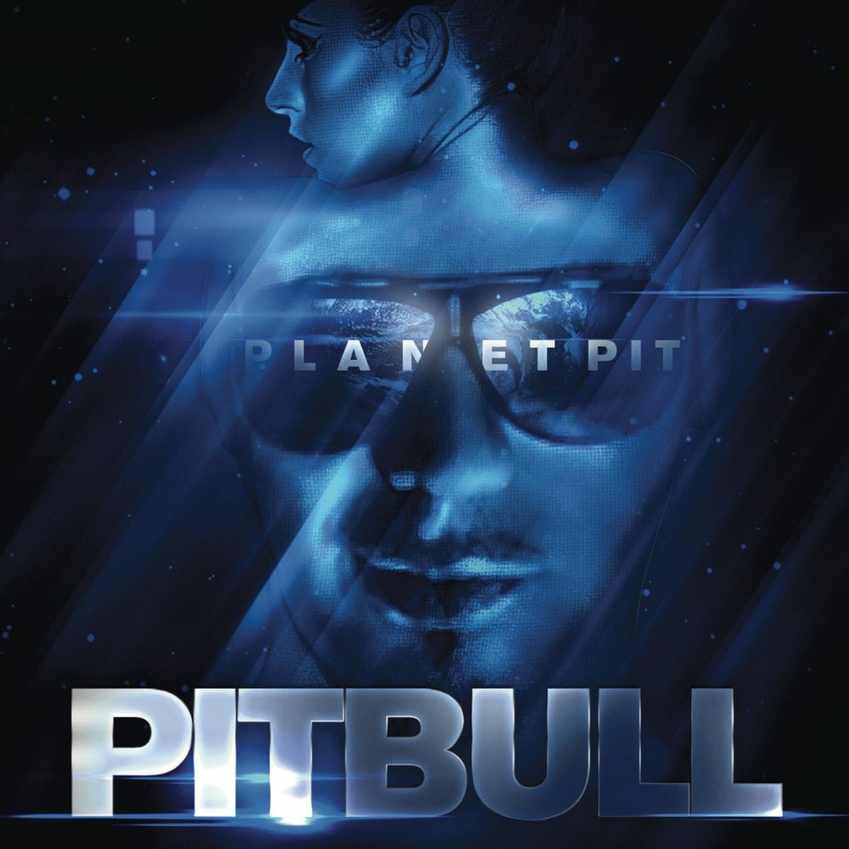 An image of the Give Me Everthing cover art from Fortnite Festival, which features the singer's face in blue lighting. 