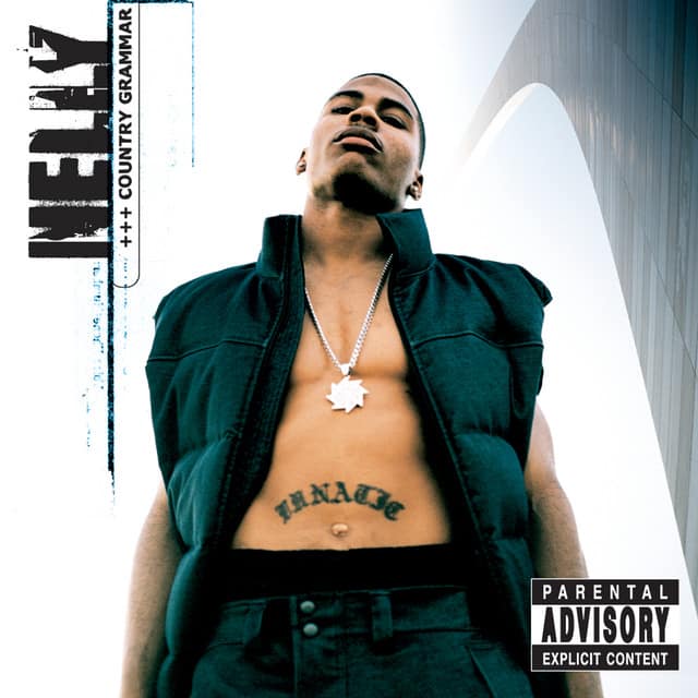 An image from Fortnite festival of the Ride Wit Me cover art. This features the singer Nelly looking at the camera while shirtless in a vest. 