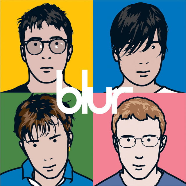 An image of the cover art from Song 2, a song in Fortnite Festival. This cover art features four band members headshots in a cartoon artstyle. 