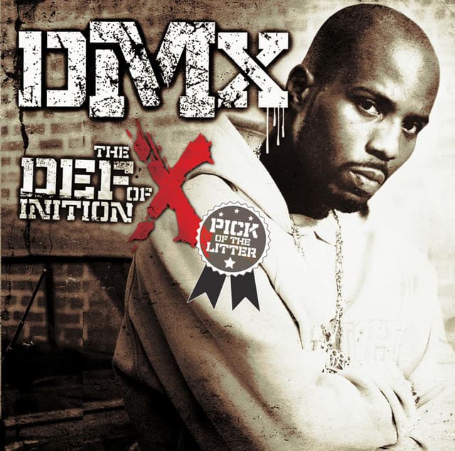 An image of the cover art to the song X Gon Give It To Ya, a song in Fortnite Festival. This cover art features a black and white photo of DMX. 