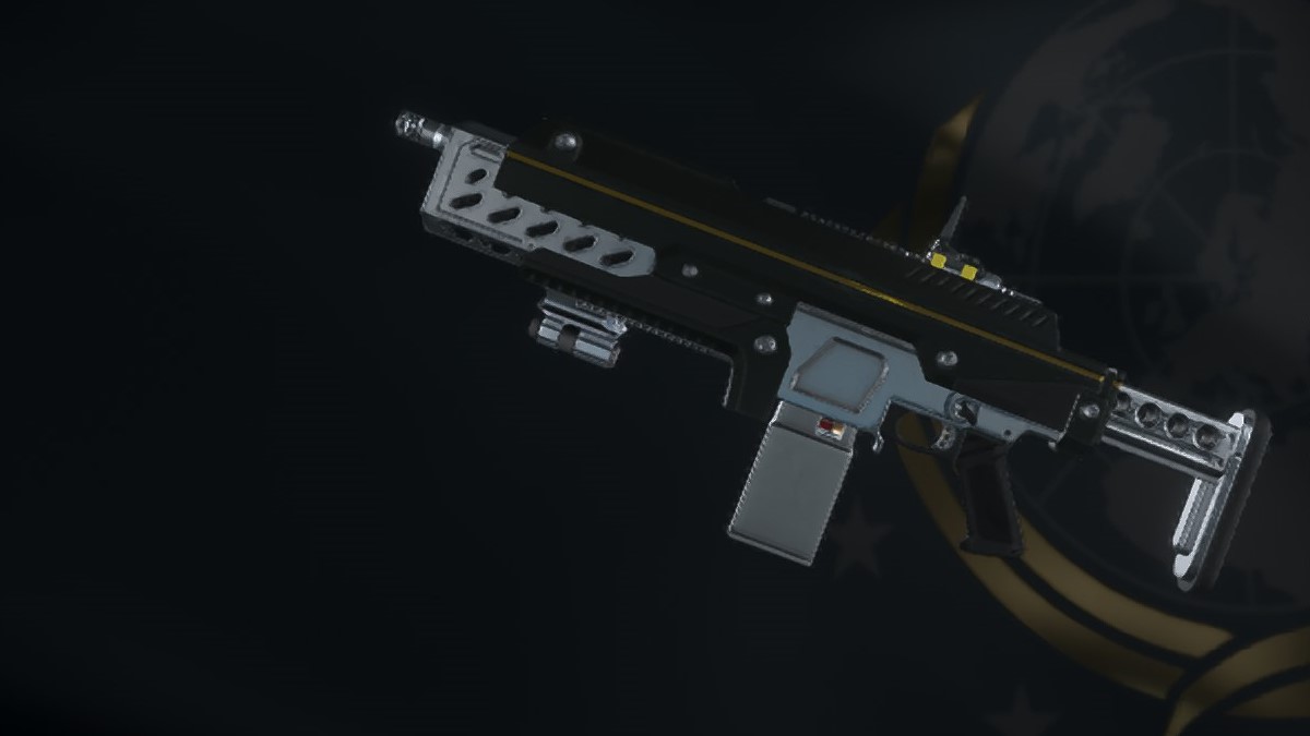 The shotgun SG-225 Breaker, as shown from the Warbond Menu in Helldivers 2.
