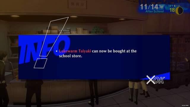 How to buy Lukewarm Taiyaki in Persona 3 Reload