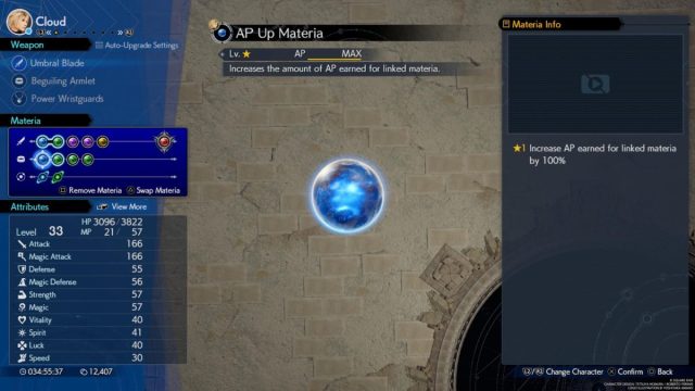 AP Up Materia in final fantasy 7 rebirth