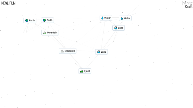 Image of the Fjord recipe in Infinite Craft.