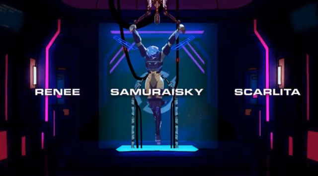 Renee, Samuraisky, and Scarlita are announced in a video as Dark Zero's new women's team, DZ EVE.