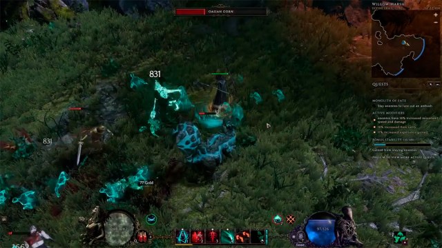 Lich Acolyte showing off skills in combat in Last Epoch