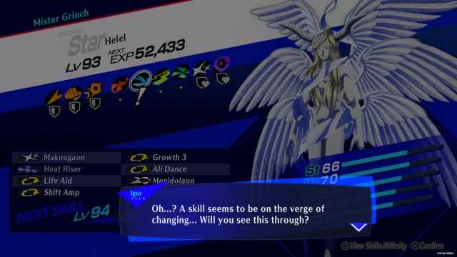 Skill mutation in Persona 3 Reload