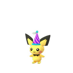 Pichu Purple Party Hat