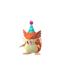 Raticate Blue and Green Party Hat