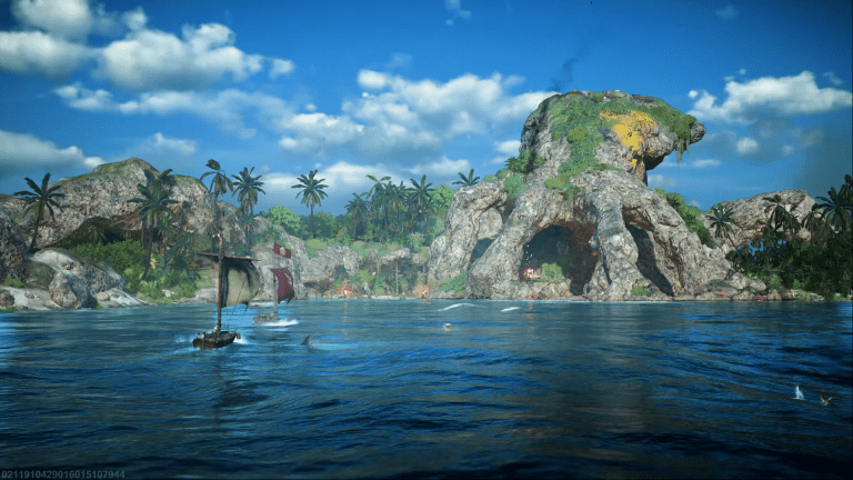 Image of a boat at sea in Skull and Bones.