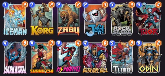 Marvel Snap Hammer Gods deck