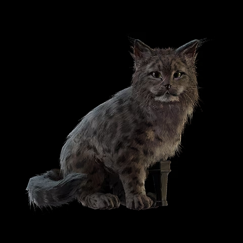 An image of the Snow Leopard pet unlocked via Twitch Drops for Skull and Bones