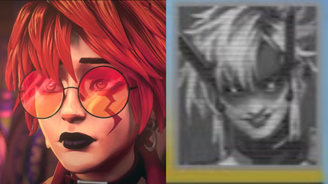 A side-by-side comparison of Margo and the mystery legend.