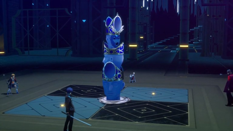 Persona 3 boss Imposing Skyscraper is fighting against the characters