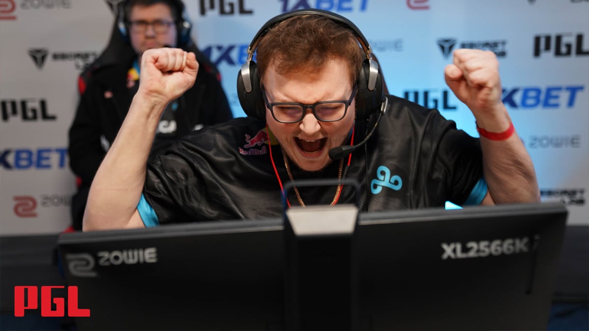 Boombl4 celebrates after qualifying for the PGL Copenhagen Major.