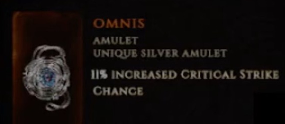 Omnis item description in Last Epoch.
