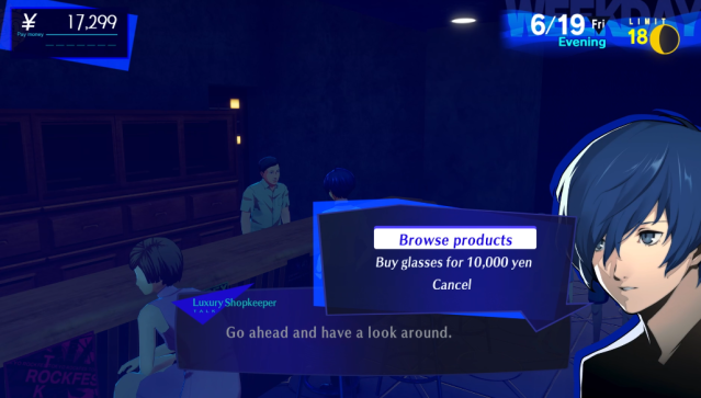 Fashional Item located in the club in Persona 3 reload.