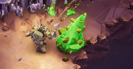 A screenshot of Umanite in Deep Rock Galactic: Survivor.