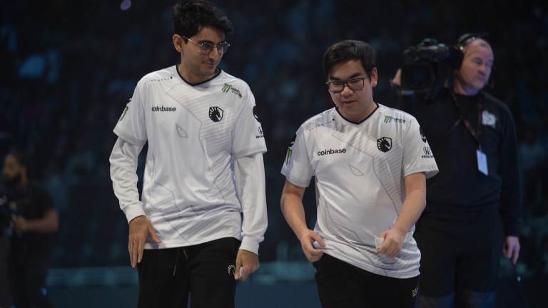 Micke and Insania walking at Dota 2's TI 2023.