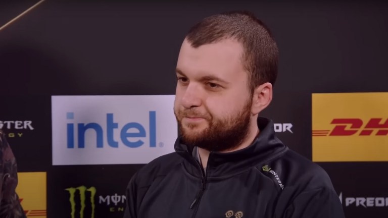 Mind_Control doing a post Dota 2 match interview.