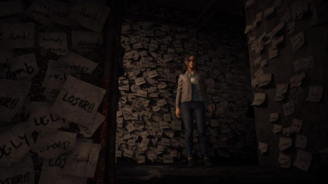anita in hallway in silent hill the short message