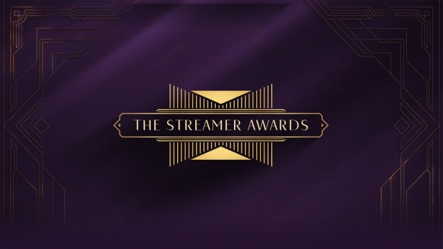 The Streamer Awards logo on a purple background.