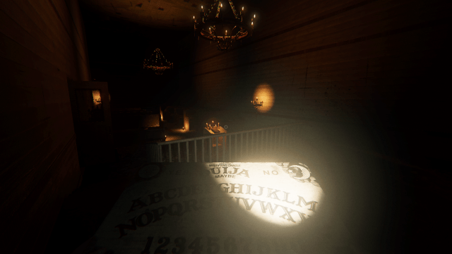 Using a Ouija Board in Phasmophobia.