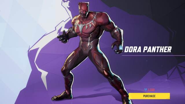Black Panther's Dora Panther skin in Marvel Rivals.