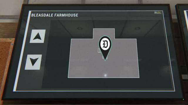 Bleasdale Farm attic map in Phasmophobia