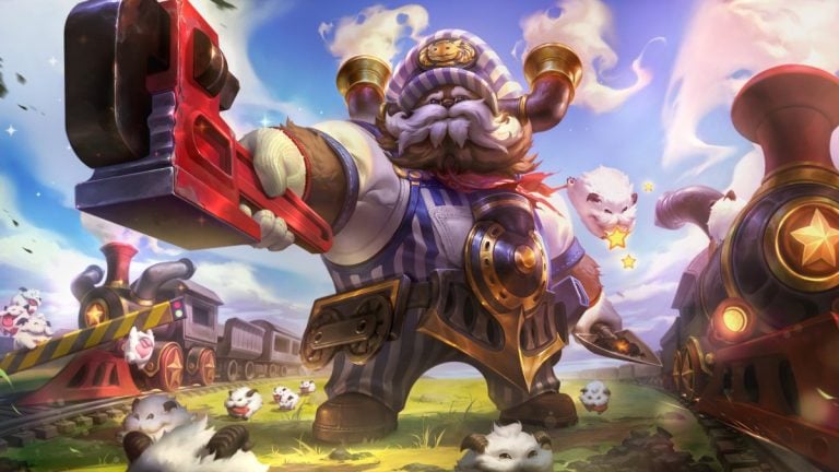 Train Conductor Ornn skin Choo Choo Ornn for April Fools 2024