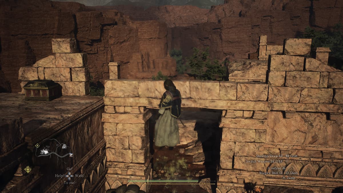 Mage is floating using Levitate in Dragon's Dogma 2