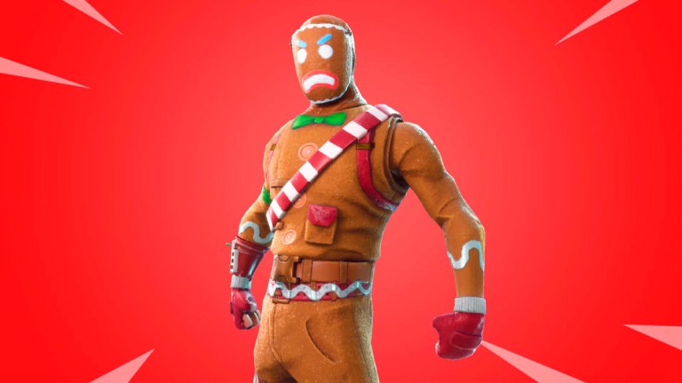 Gingerbread Marauder looking angry Fortnite