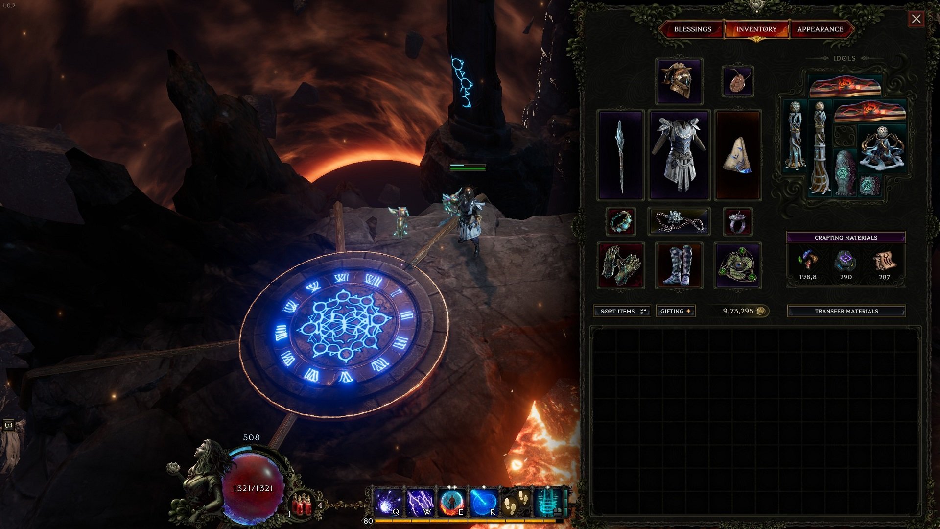 An image of the Mage's gear in Last Epoch.