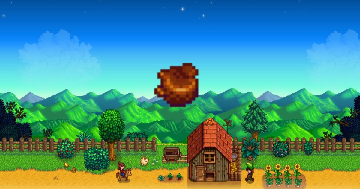 Truffle in a Stardew Valley background