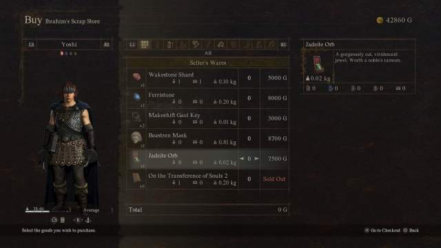 Ibrahim's wares in Dragon's Dogma 2.