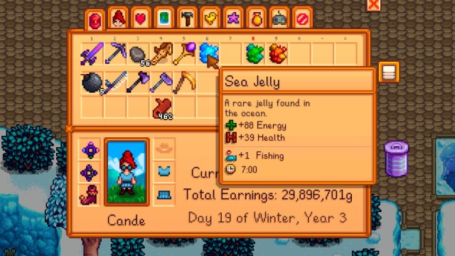 Sea Jelly in SV inventory