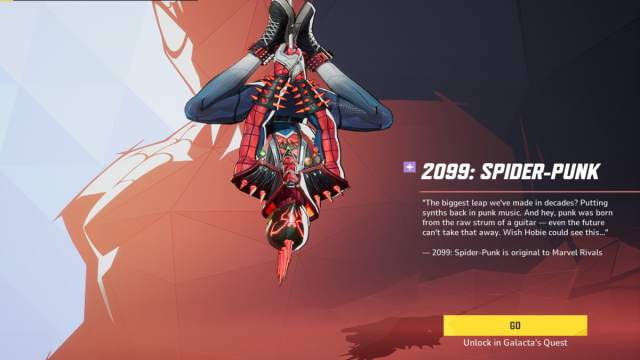 Spider-Man's 2099: Spider-Punk skin in Marvel Rivals.