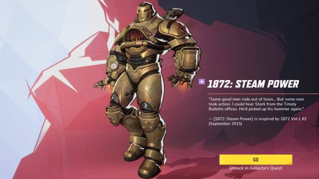 Iron Man's 1872: Steam Power skin in Marvel Rivals.