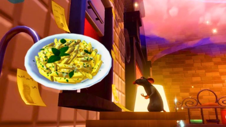 Remy next to Pasta with herbs in Disney Dreamlight Valley