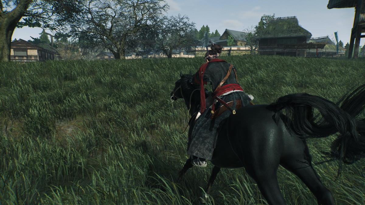 Rise of the Ronin player riding horse