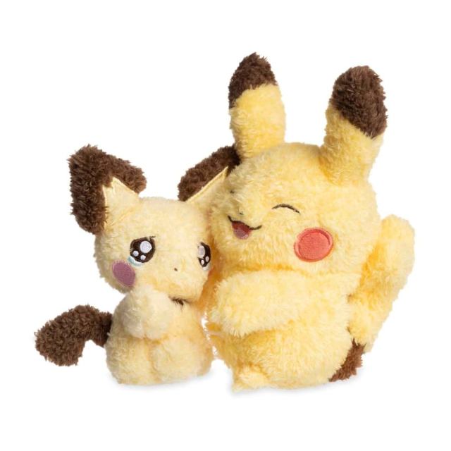 Sad Pichu and Pikachu plush