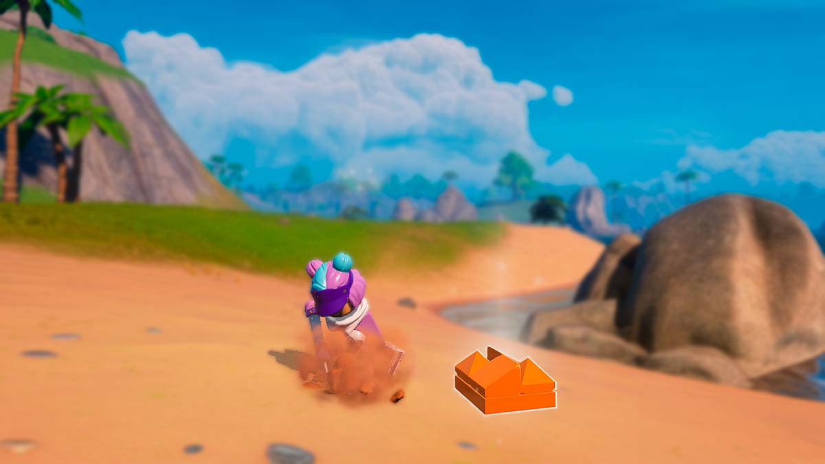 character digging sand LEGO Fortnite