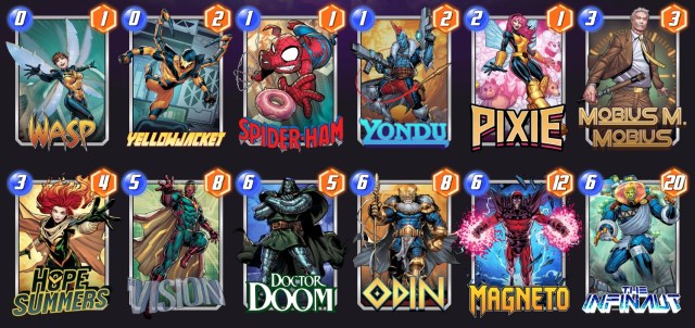 Marvel Snap Pixie Ramp deck