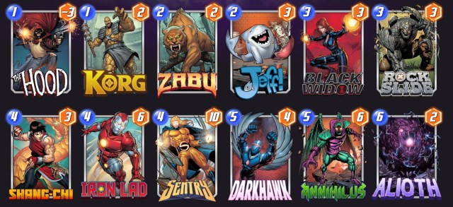 Marvel Snap deck Junk Control deck